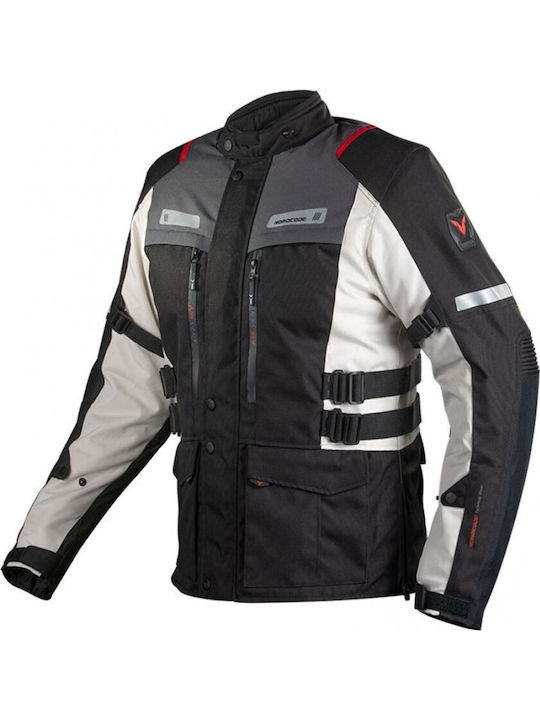 Nordcode Rhyno Men's Motorcycle Jacket 4 Seasons Waterproof Black/Grey