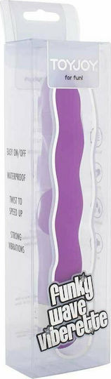 ToyJoy Funky Wave Classic Vibrator 18cm Violet