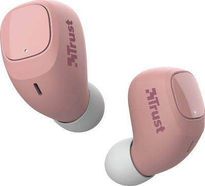 Trust Nika Compact In-Ear Bluetooth-Freisprecheinrichtung Kopfhörer mit Schweißresistenz und Ladeetui Rosa