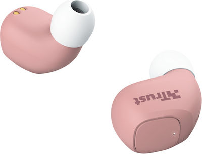 Trust Nika Compact In-Ear Bluetooth-Freisprecheinrichtung Kopfhörer mit Schweißresistenz und Ladeetui Rosa