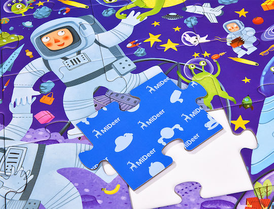 Kinderpuzzle Detective in Space 42pcs MiDeer