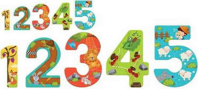 Kids Puzzle Number with Aesop's Fables for 3++ Years 15pcs Luna