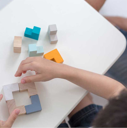 Wooden Kids Puzzle 3D Mini Cube 9pcs Plan Toys