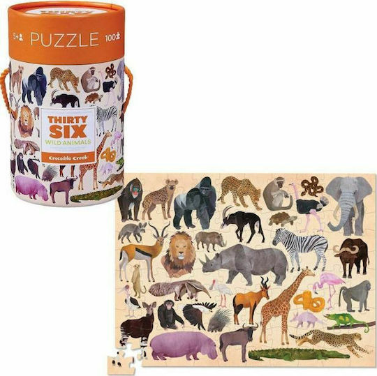 Kinderpuzzle Tiere des Dschungels für 5++ Jahre 100pcs Crocodile Creek