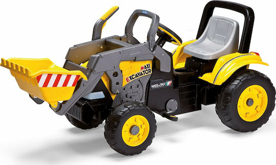 Excavator pentru copii Maxi cu pedale cu Pedale Galben