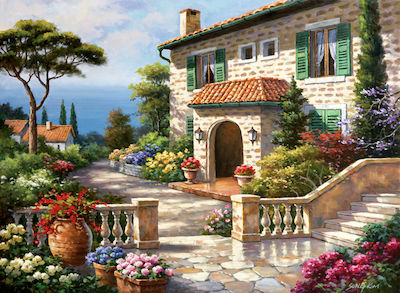 Villa Delle Fontana Sung Kim Puzzle 2D 1000 Pieces