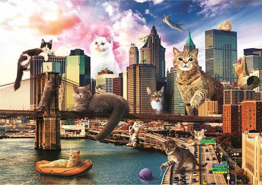 Kittens in New York Puzzle 2D 1000 Pieces