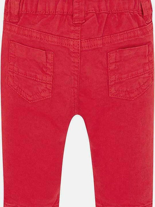 Mayoral Kids Fabric Trousers Red