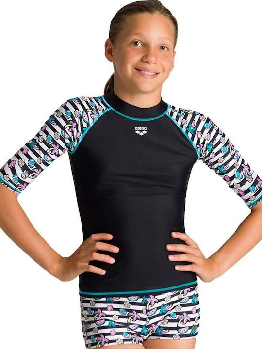 Arena Kinder Badebekleidung UV-Schutz (UV) Shirt Schwarz