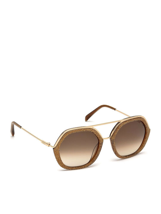 Emilio Pucci Ochelari de soare Maro cu Cadru & Maro Lentilă