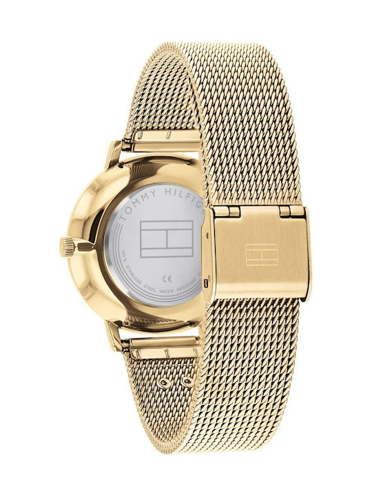 Tommy Hilfiger Tea Watch with Gold Metal Bracelet
