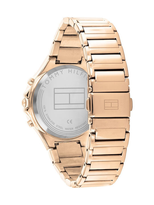 Tommy Hilfiger Eve Γυναικείο Ρολόι 38mm Μπαταρίας με Ροζ Χρυσό Μεταλλικό Μπρασελέ