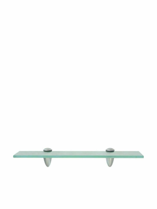 vidaXL Wall Mounted Bathroom Shelf Glass with 1 Shelf 40x10x0.8cm