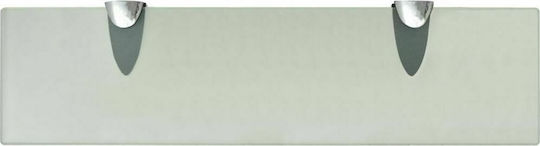 vidaXL An der Wand montiert Badezimmerregal Glas 40x10x0.8cm Transparent