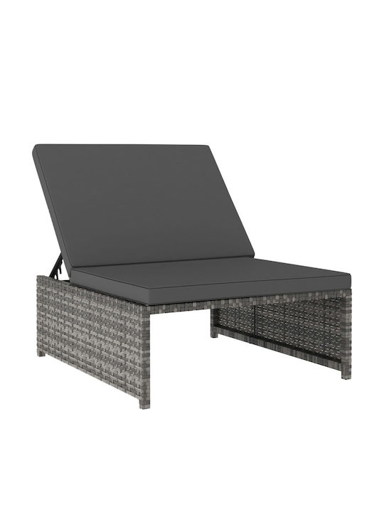 Garden & Outdoor Furniture Sets Living Room Set 2 Pieces Gray with Pillows