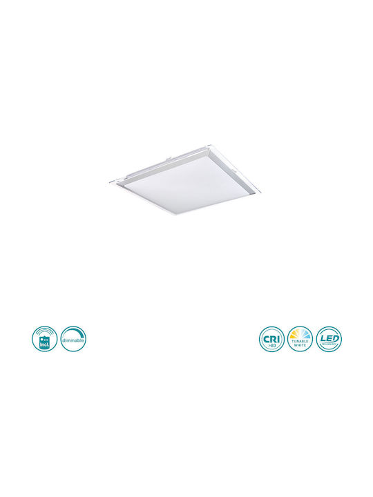 Globo Lighting Rena Modern Metal Ceiling Light with Integrated LED 55pcs White