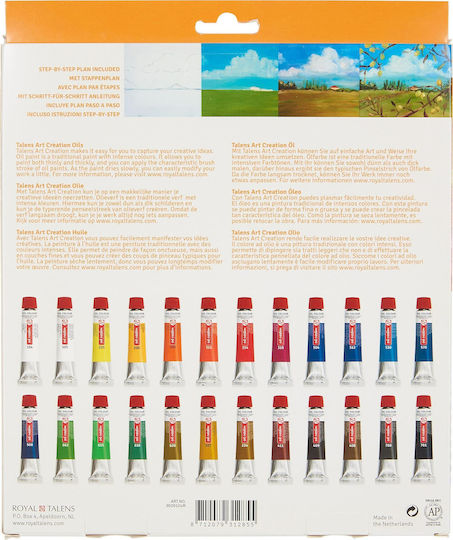 Royal Talens Oil Colour Set Oil Colours Set 12ml 24pcs