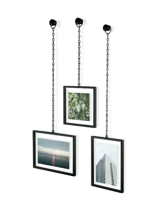 Umbra Multi Metallic Fotochain 3 Number of Spit with Black Frame 3pcs