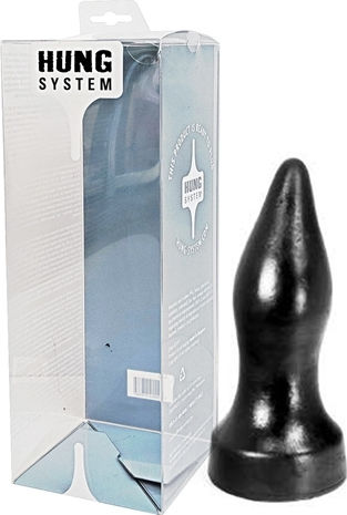 Hung System Butt Plug Patrol Anal Plug Black 23cm
