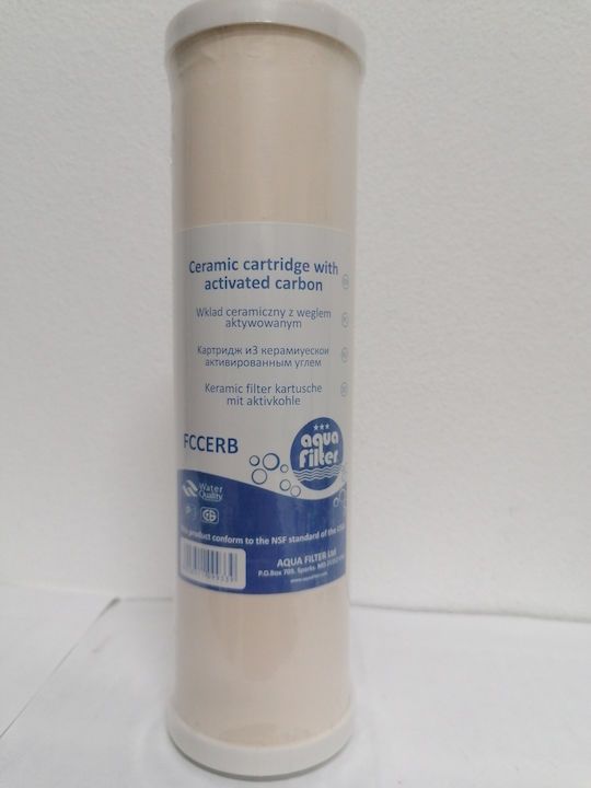 Aqua Filter Ersatz-Wasserfilter für die Arbeitsplatte und unter der Arbeitsplatte aus Aktivkohle 10" FCCERB 0.3 μm (Mikrometer)