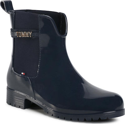block branding flat boot tommy hilfiger
