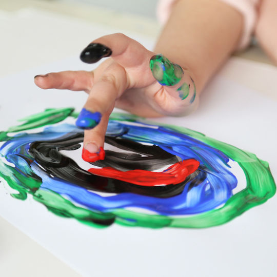 Primo 6 Ditacolor Finger Paints Set 25ml 6pcs