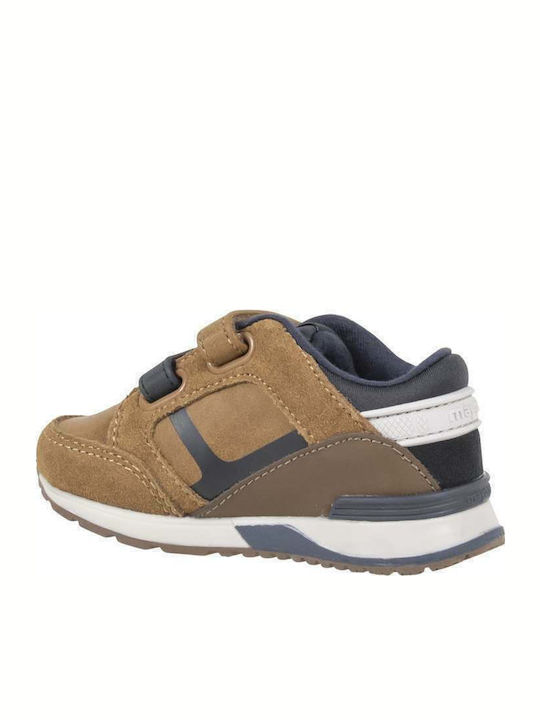 Kinder Sneakers mit Klettverschluss Tabac Braun