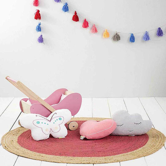 Nima Pernă Decorativă pentru Pătuț Butterfly Ecru 40x40cm