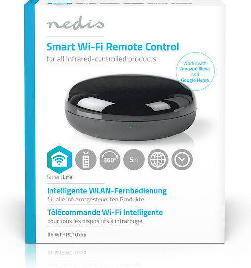 Nedis Hub Inteligent Wi-Fi / IR Compatibil cu Google Home & Alexa