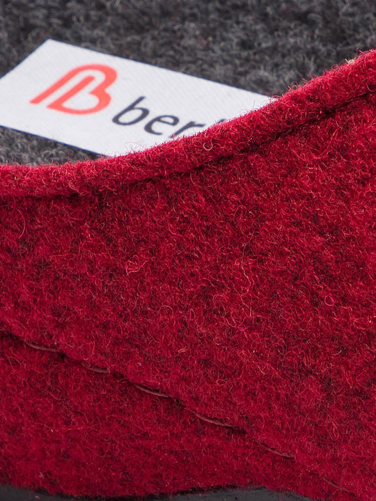 Berkemann Florina Winter Damen Hausschuhe in Rot Farbe