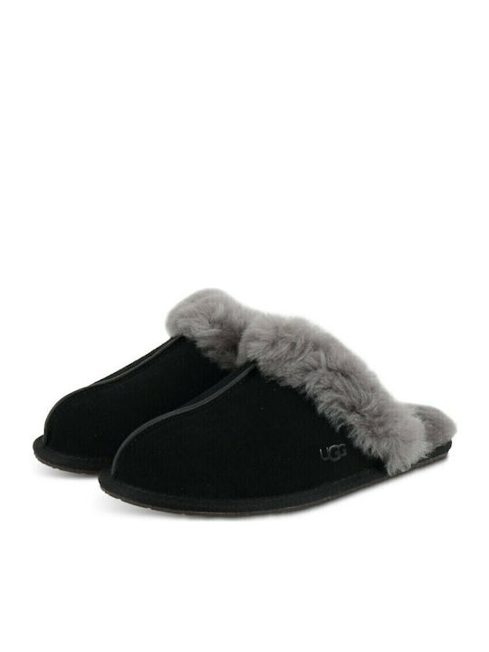 Scuffette II Winter Women's Slippers with Fur Black