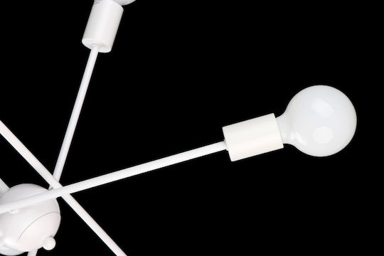 Home Lighting Gwen Κρεμαστό Φωτιστικό Λευκό με Ντουί E27 75x75x57εκ.