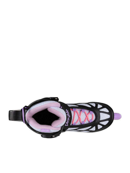 Powerslide Lancer White 84 Inline Rollers Schwarz Erwachsene/Kinder