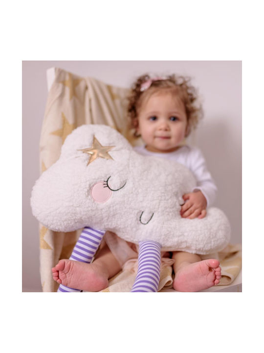 Bizzi Growin Διακοσμητικό Μαξιλάρι Κούνιας Claudette Big Cloud Εκρού 35x15cm