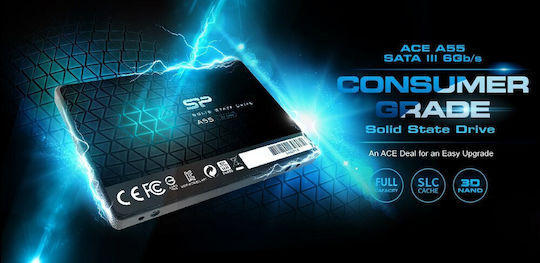 Silicon Power Ace A55 SSD 128GB 2.5'' Type with SATA III Connection SP128GBSS3A55S25