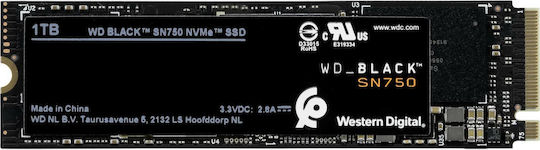 Western Digital SN750 SSD 1TB τύπου M.2 με σύνδεση PCI Express 3.0 WDS100T3X0C