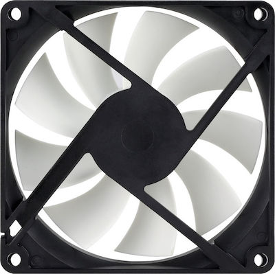 Arctic F9 Case Fan 92mm (1800rpm / 43cfm) Χωρίς Led Φωτισμό και Σύνδεση 3-Pin Black/White