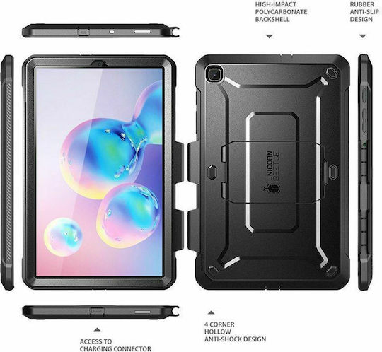 Supcase Unicorn Beetle Pro Samsung Задна Корица Издръжлива Черна Галакси Таб С6 Лайт 10.4