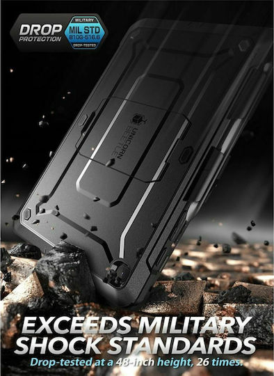 Supcase Unicorn Beetle Pro Samsung Задна Корица Издръжлива Черна Галакси Таб С6 Лайт 10.4