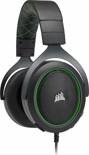 Corsair HS50 Pro Over Ear Gaming Headset with Connection 3.5mm Green
