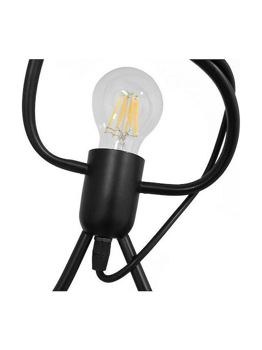 GloboStar Little Man Pendant Light Suspension for Socket E27 Black