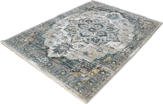Balsan Χαλί Ορθογώνιο με Κρόσια Grey 133x190cm