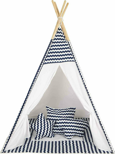Baby Adventure Kinder Spielzelt Indisch Wave Blau