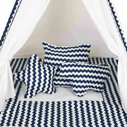 Baby Adventure Kinder Spielzelt Indisch Wave Blau