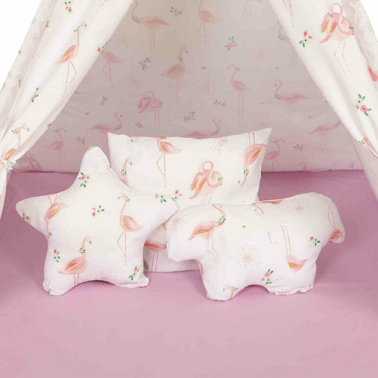 Baby Adventure Kids Indian Teepee Play Tent Flamingo Pink