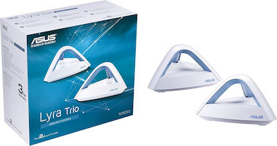 Asus Lyra Trio (2in1) Mesh Access Point Wi‑Fi 5 Dual Band (2.4 & 5GHz)