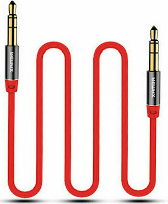 Remax Καλώδιο 3,5 mm Stecker - 3,5 mm Stecker Rot 1m (RM-L100)