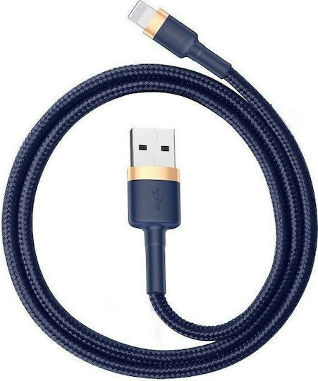 Baseus Cafule IP Edition Плетена USB-A към Lightning кабел Син 1м (CALKLF-BV3)