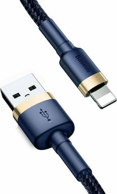 Baseus Cafule IP Edition Împletit USB-A la Cablu Lightning Albastru 1m (CALKLF-BV3)