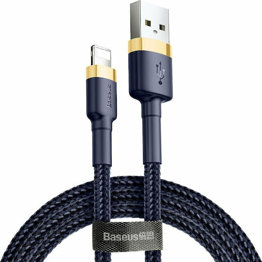 Baseus Cafule IP Edition Плетена USB-A към Lightning кабел Син 1м (CALKLF-BV3)